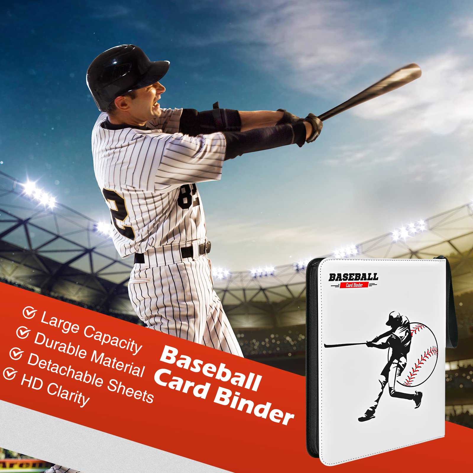 Foto 3 pulgar | Carpeta De Béisbol Procase Con 4 Bolsillos Para 440 Tarjetas Con 55 Sl - Venta Internacional.