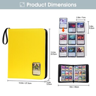 Foto 3 | Álbum De Cartas Coleccionables Procase 900 Bolsillos Con Ventana Amarilla - Venta Internacional.