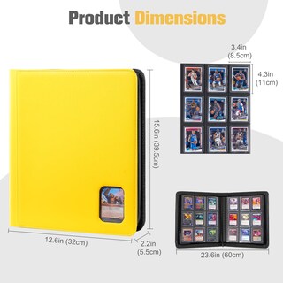 Foto 6 | Top Loader Binder Procase Tiene Capacidad Para 324 Cargadores, Color Amarillo - Venta Internacional.