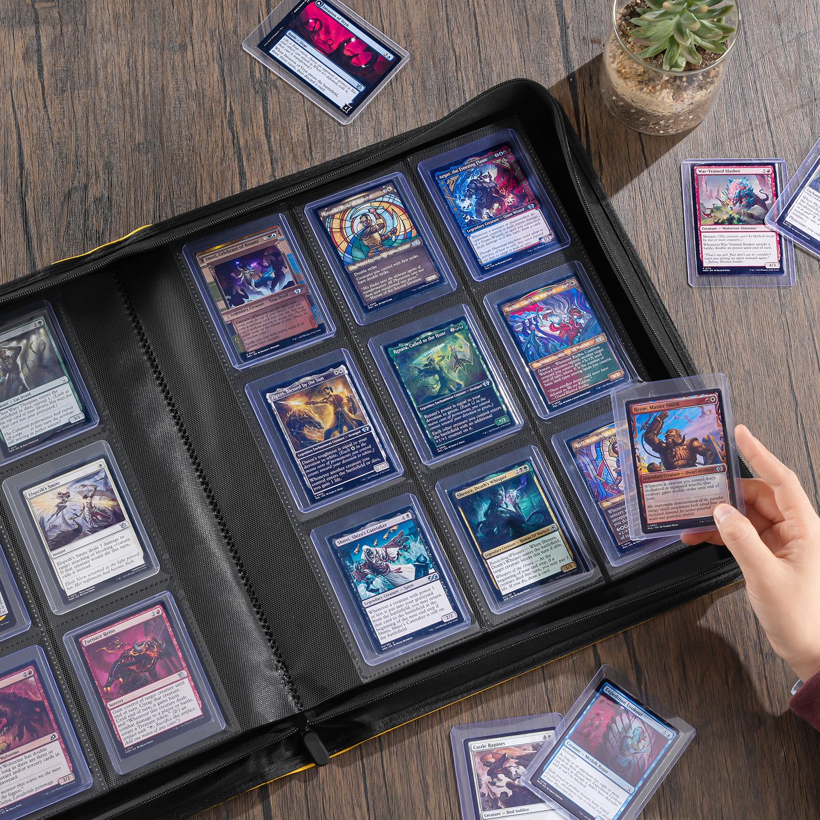 Foto 7 | Top Loader Binder Procase Tiene Capacidad Para 324 Cargadores, Color Amarillo - Venta Internacional.