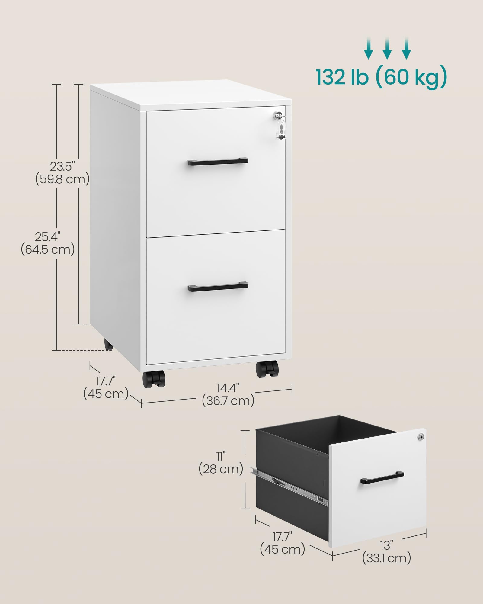 Foto 4 | Archivador Songmics, Archivador De Oficina A4 Premontado, Blanco - Venta Internacional.