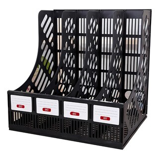Foto 1 | Revistero 4 Rejillas Organizador De Archivos Eo Safe Imports Esi-19226 Negro