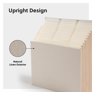 Foto 3 | Stadium File Smead Con 12 Compartimentos Expandibles Para Archivos, Color Beige - Venta Internacional.