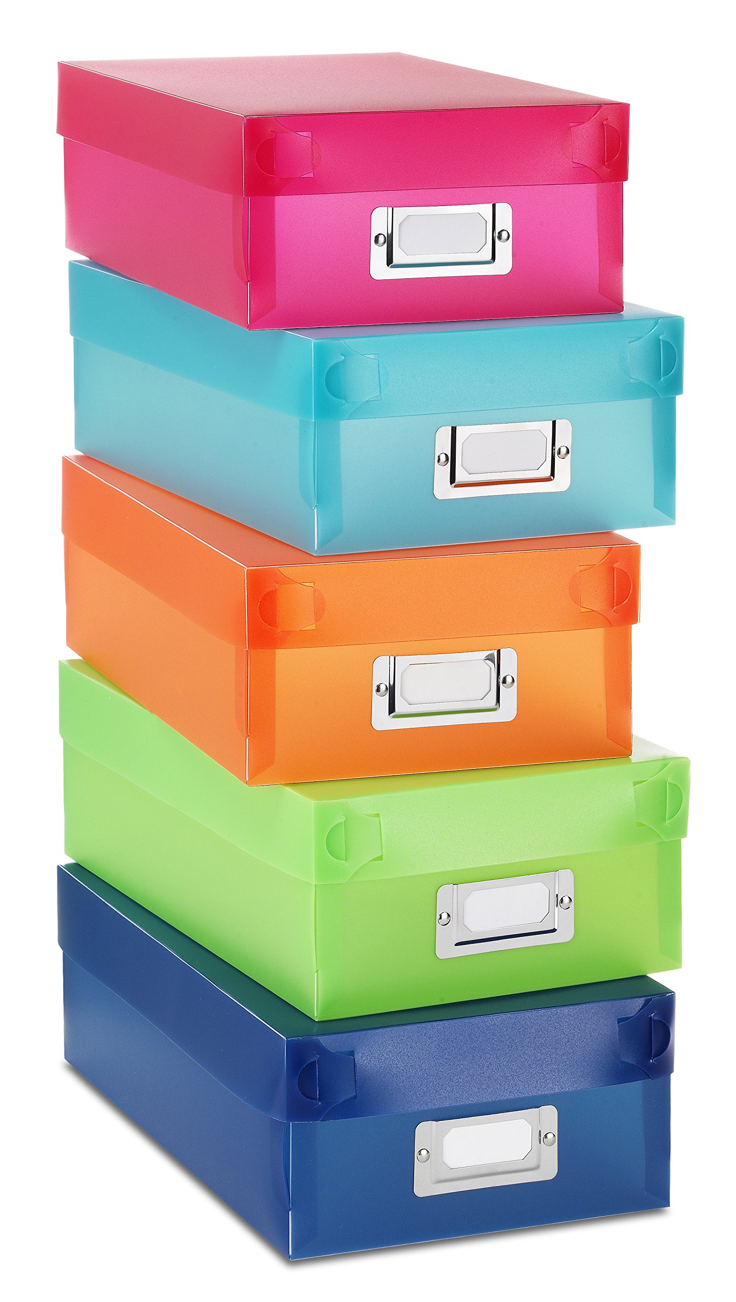 Foto 2 pulgar | Cajas Organizadoras Whitmor De Plástico, 5 Colores Surtidos - Venta Internacional.