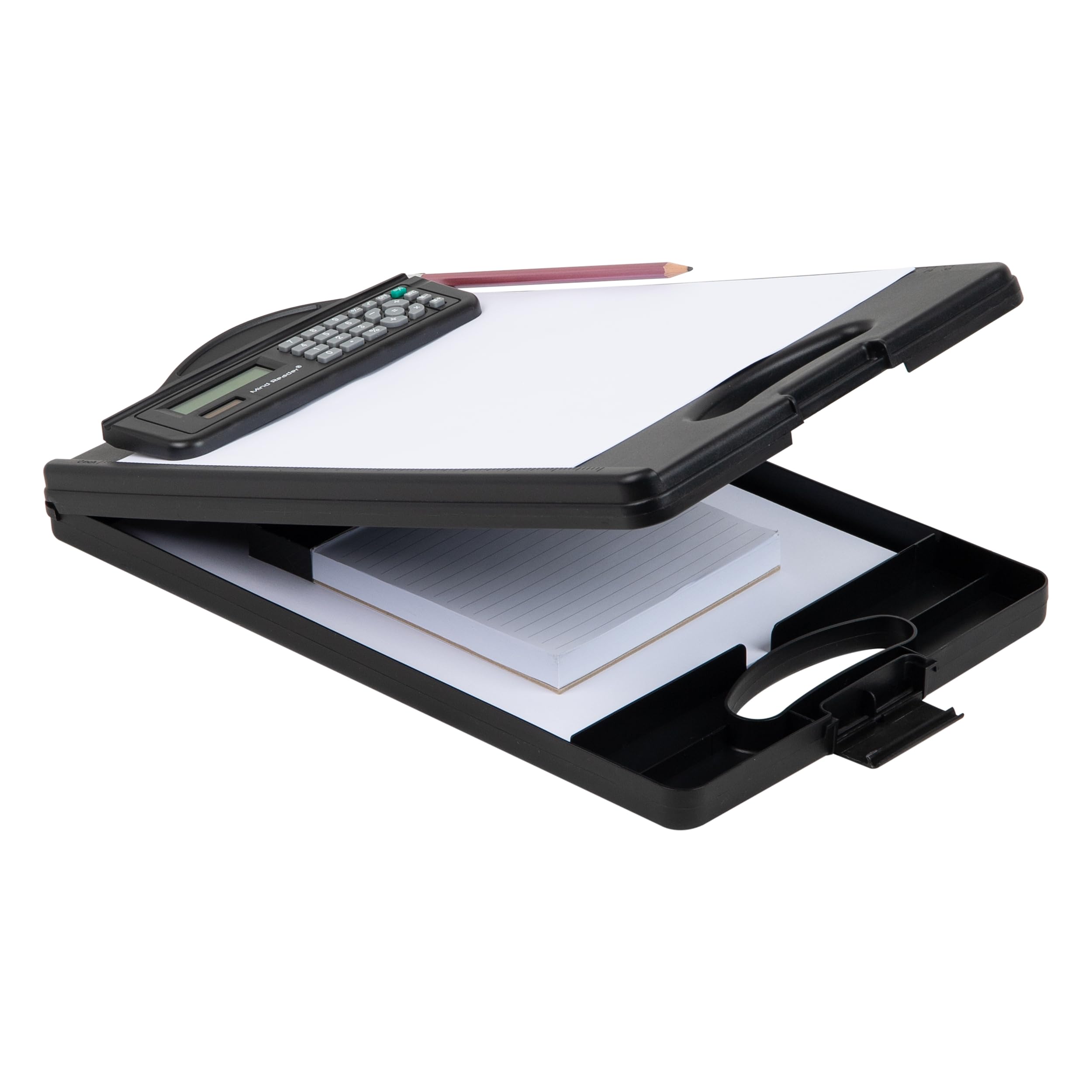Foto 1 | Portapapeles Y Lector Mental Con Almacenamiento Y Calculadora, Color Negro - Venta Internacional.