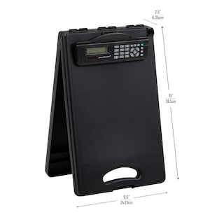 Foto 3 | Portapapeles Y Lector Mental Con Almacenamiento Y Calculadora, Color Negro - Venta Internacional.