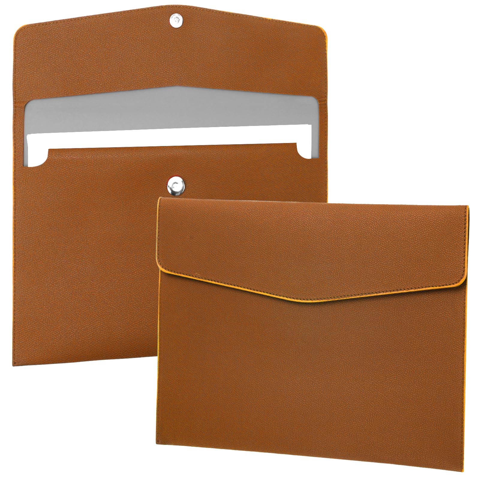 Foto 2 pulgar | Carpeta De Archivos Fyy De Piel Sintética A4 Con Soporte Para Documentos, Color Naranja - Venta Internacional.