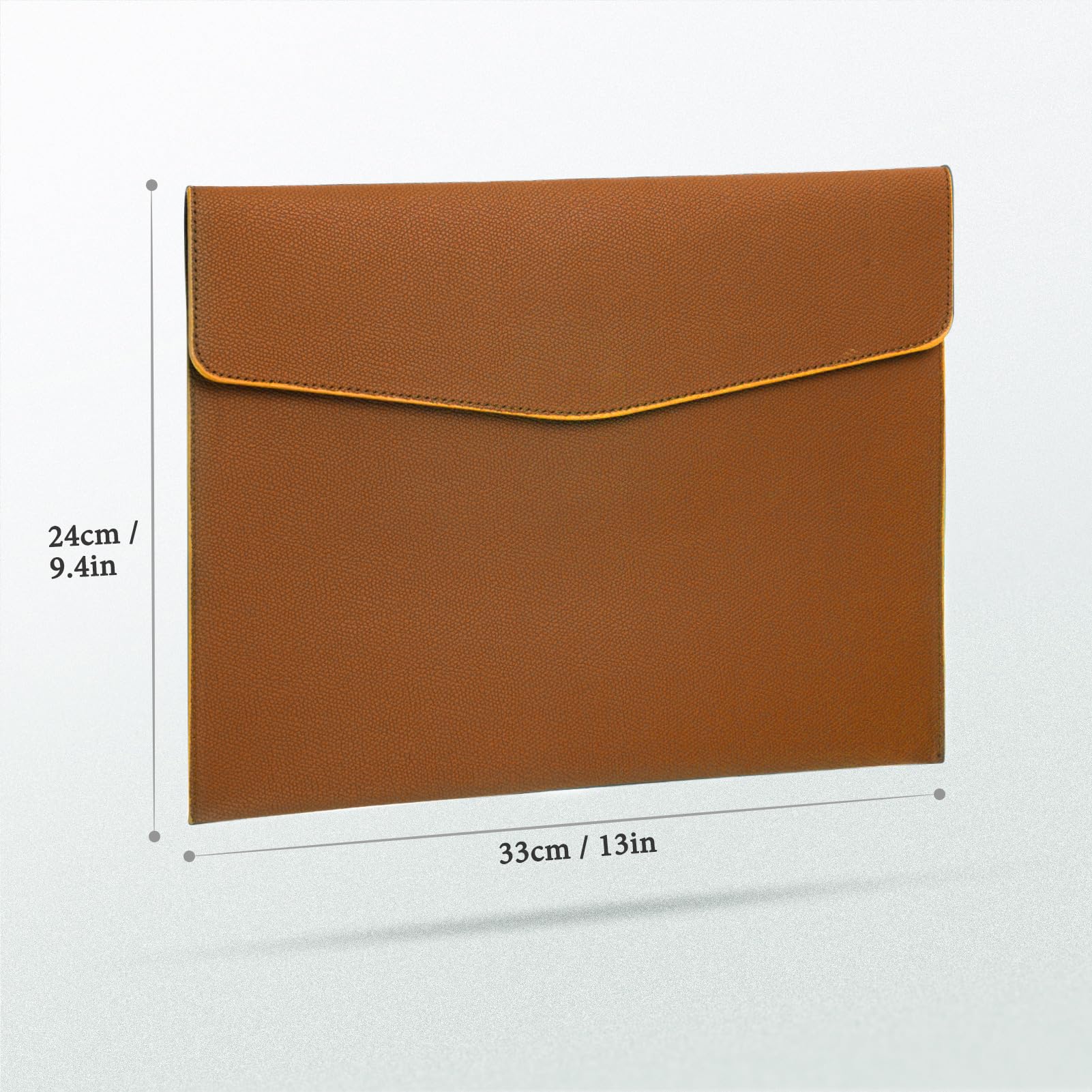 Foto 3 | Carpeta De Archivos Fyy De Piel Sintética A4 Con Soporte Para Documentos, Color Naranja - Venta Internacional.