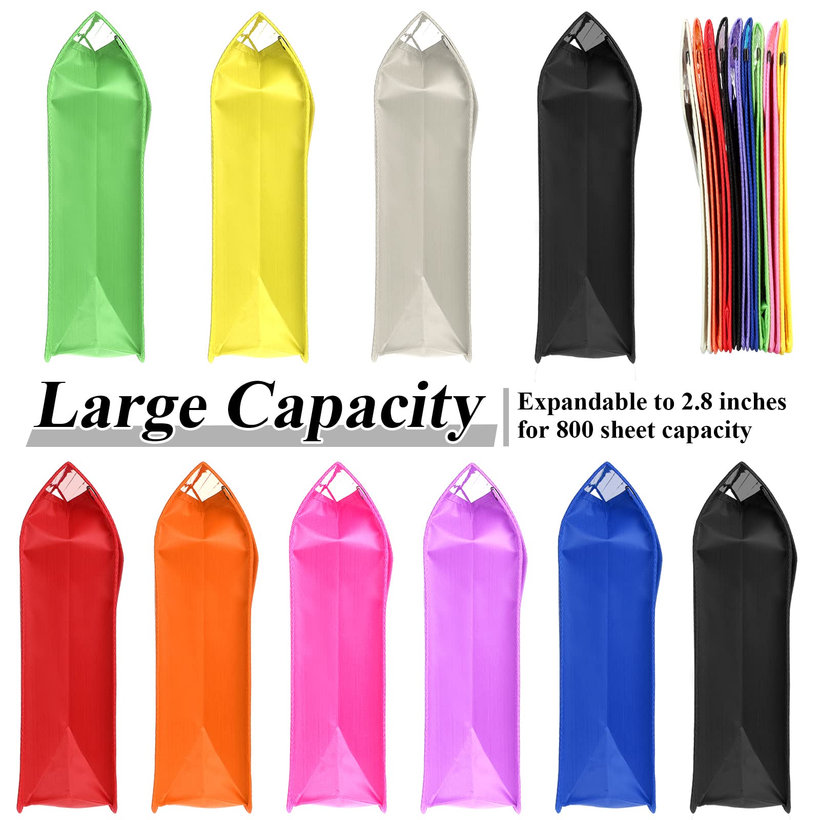 Foto 5 pulgar | Carpetas De Plástico Para Archivos Con Forma De Sobre Expansible, Tamaño A4 - Venta Internacional.
