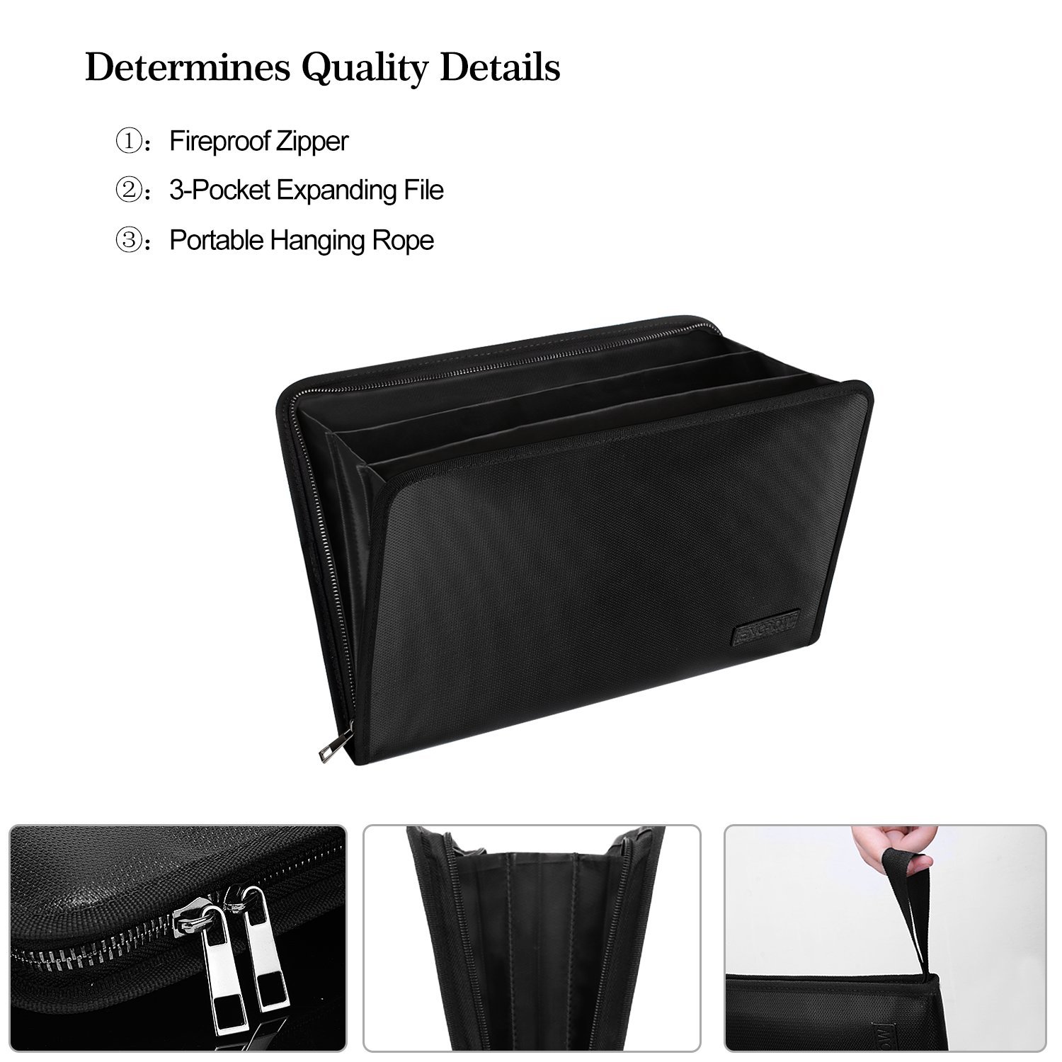 Foto 4 pulgar | Organizador De Documentos Engpow, Ignífugo, Impermeable, Tamaño A4 - Venta Internacional.