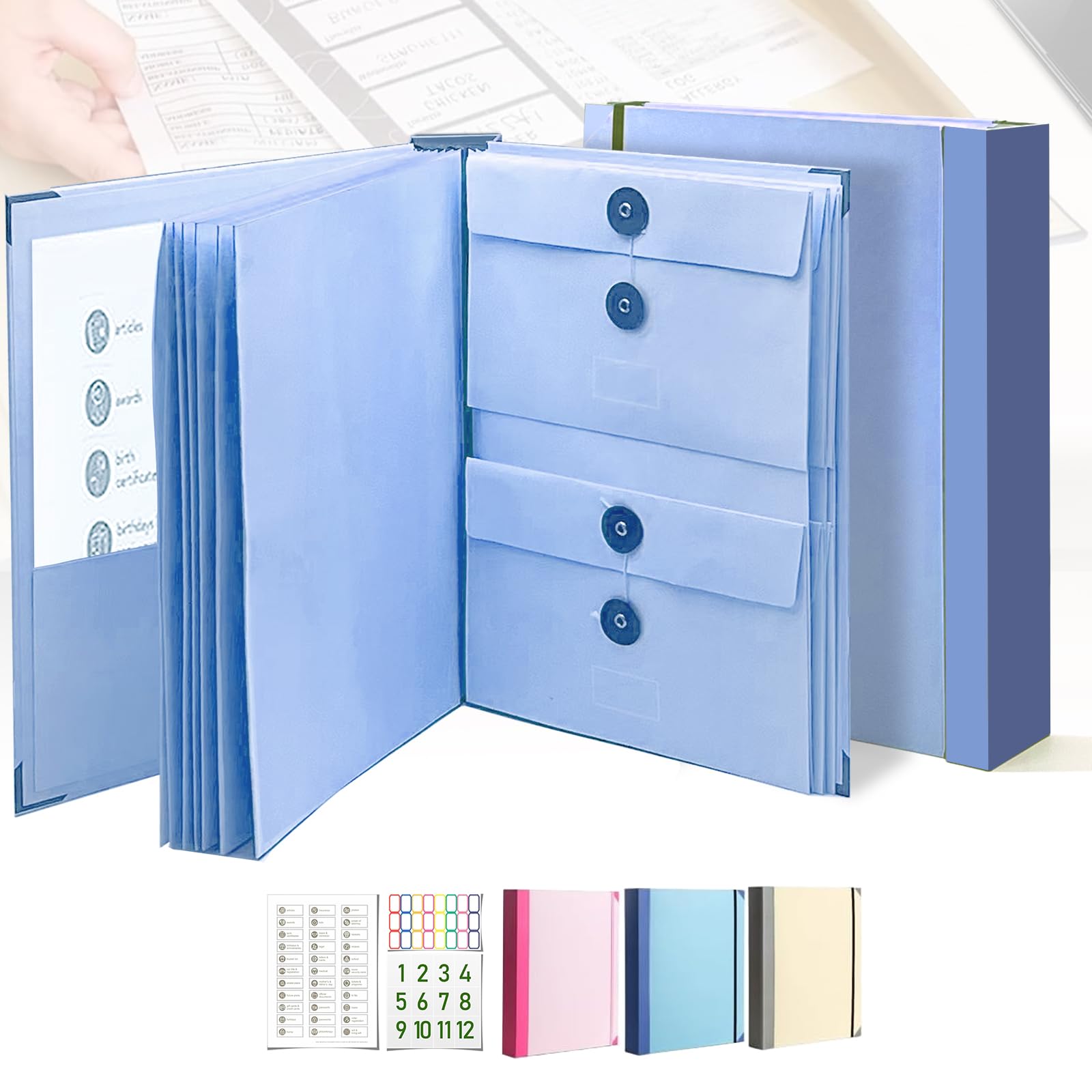 Foto 2 pulgar | Organizador Document Life Folio Fotn, Color Azul - Venta Internacional.