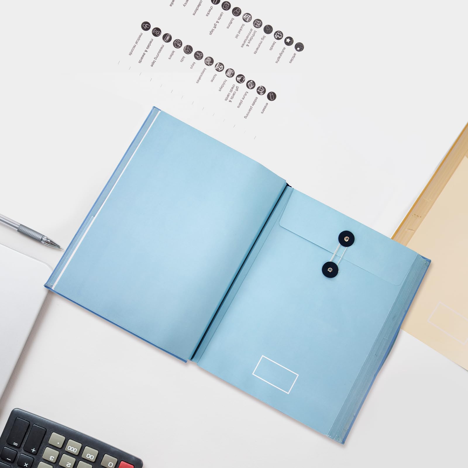 Foto 3 | Organizador Document Life Folio Fotn, Color Azul - Venta Internacional.