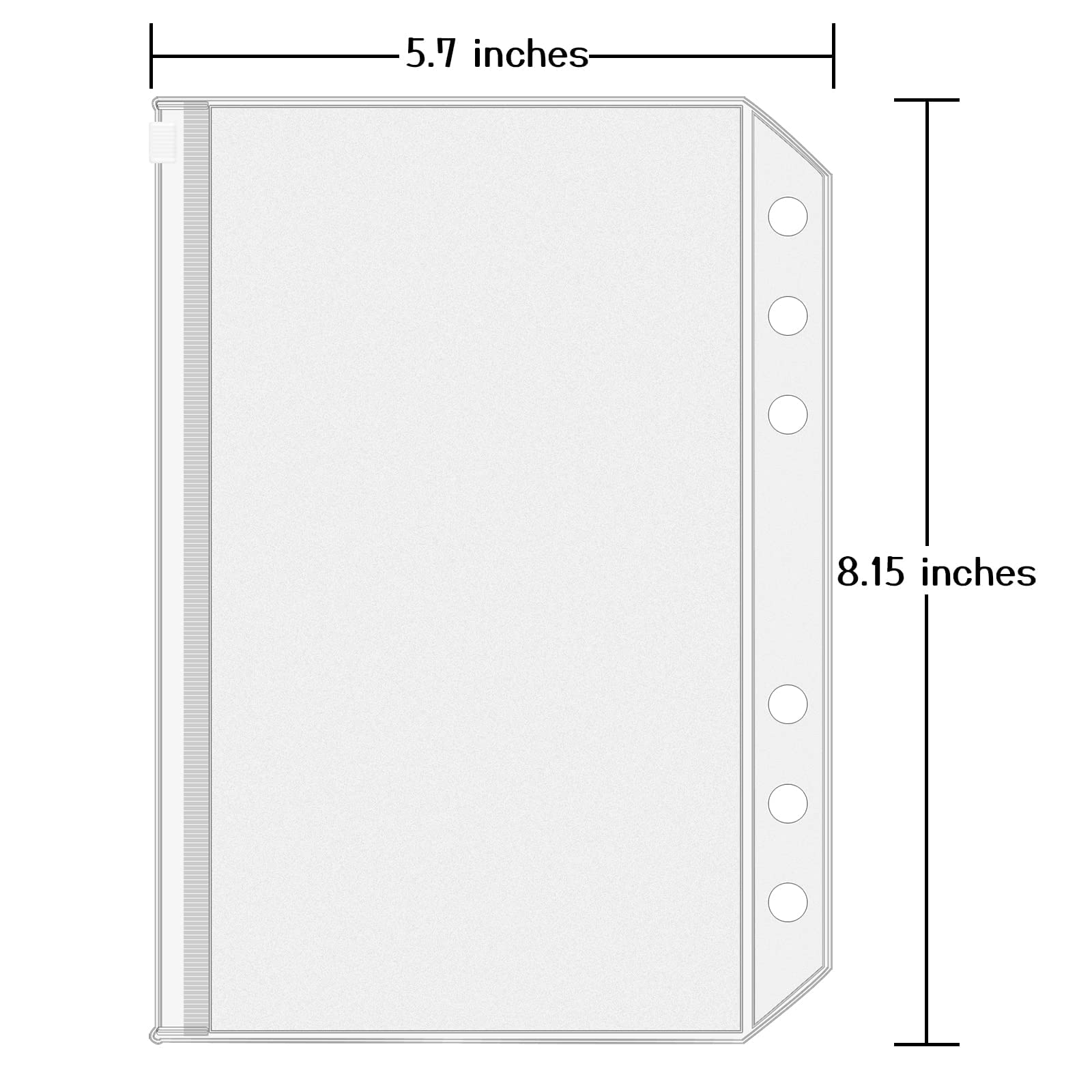 Foto 3 pulgar | Binder Pockets Antner A5, 6 Agujeros, Pvc Impermeable, Paquete De 12 - Venta Internacional.