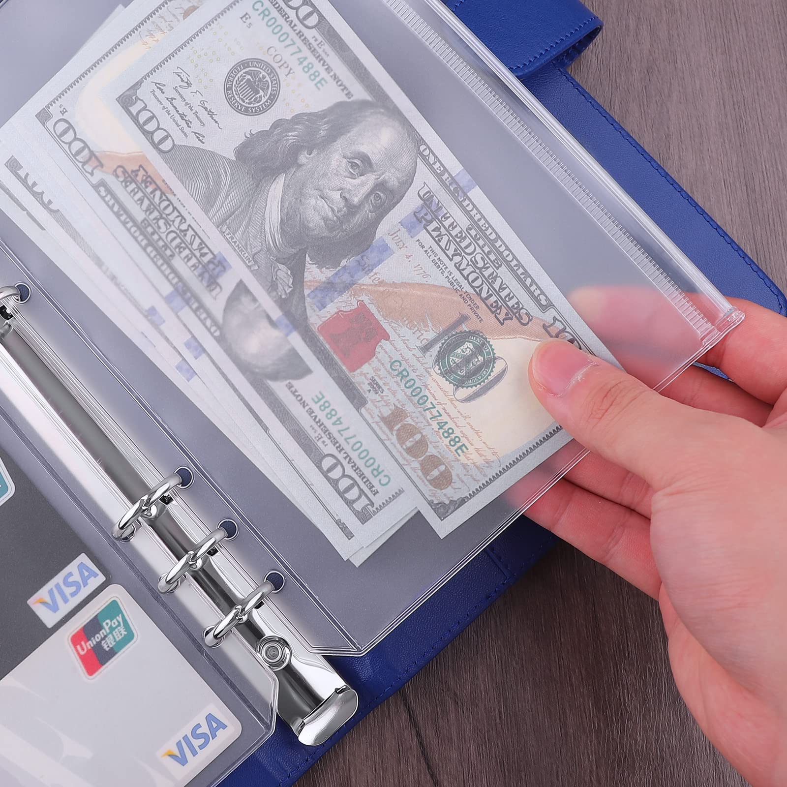 Foto 3 | Binder Pockets Antner A5, 6 Agujeros, Pvc Impermeable, Paquete De 12 - Venta Internacional.