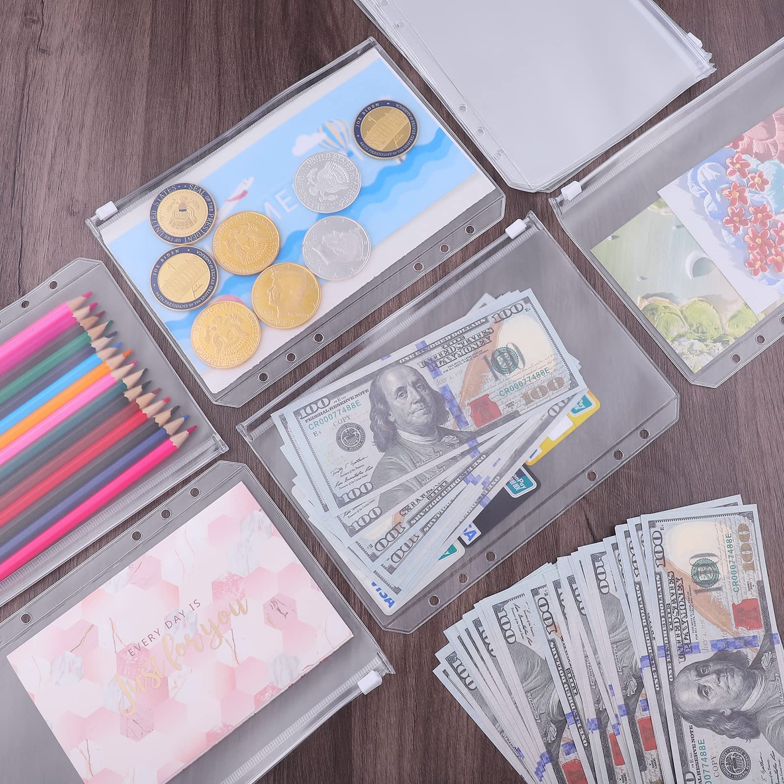 Foto 6 pulgar | Binder Pockets Antner A5, 6 Agujeros, Pvc Impermeable, Paquete De 12 - Venta Internacional.