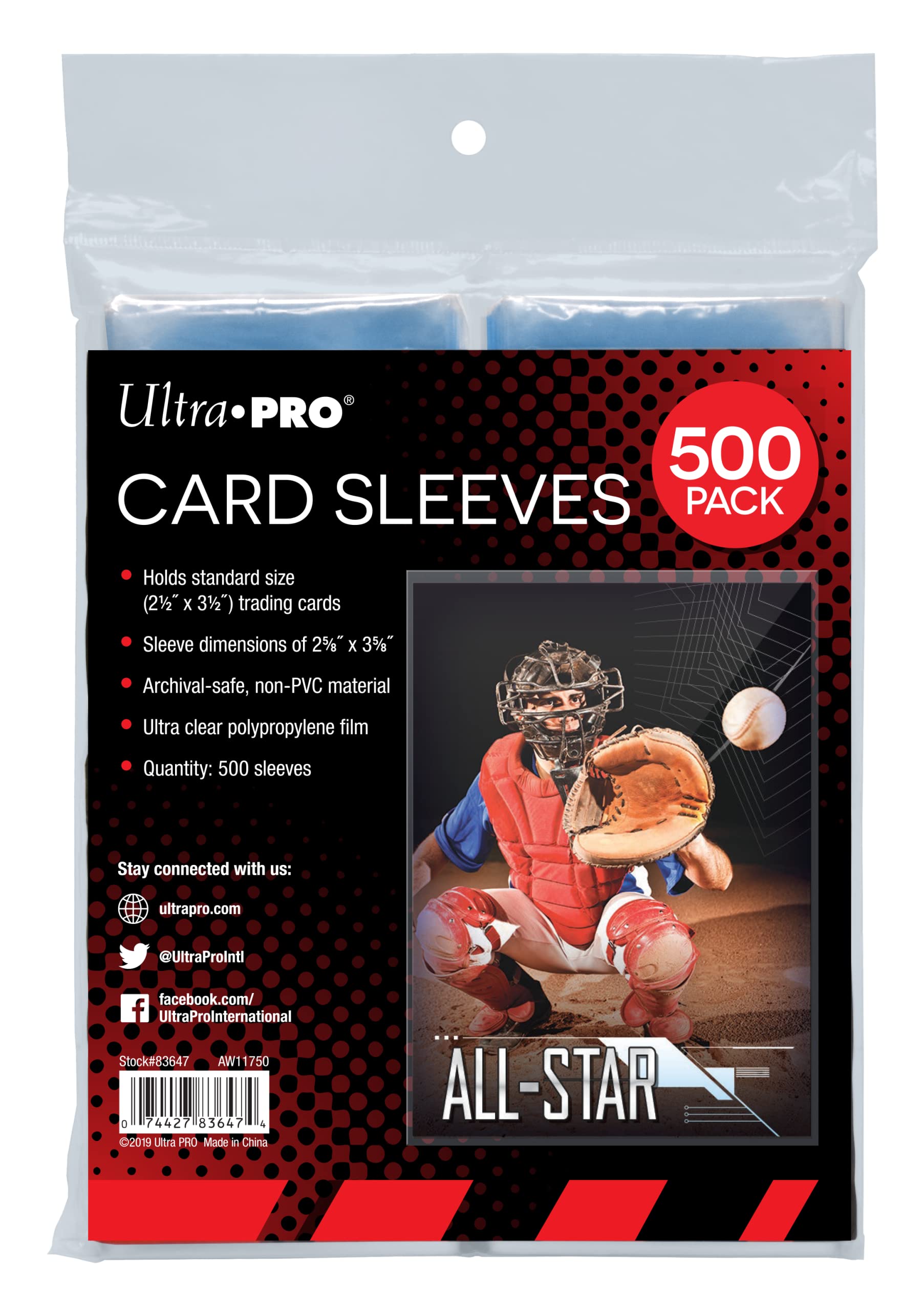 Foto 2 pulgar | Fundas Para Tarjetas Ultra Pro Clear Para Tamaño Estándar (500 Quilates) - Venta Internacional.