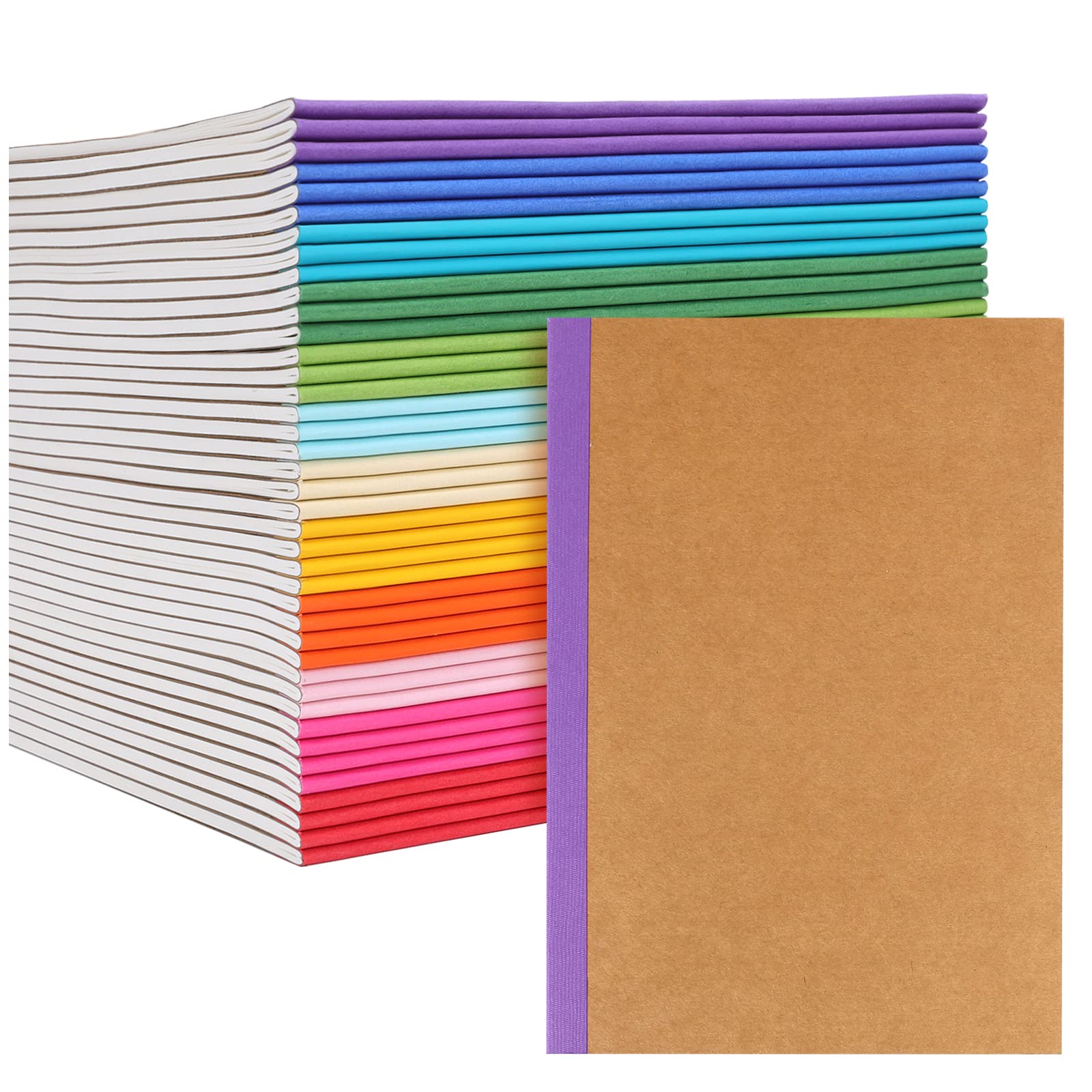 Foto 2 pulgar | Libretas Eoout A5 Kraft, Paquete De 40, 60 Páginas, 12 Colores - Venta Internacional.