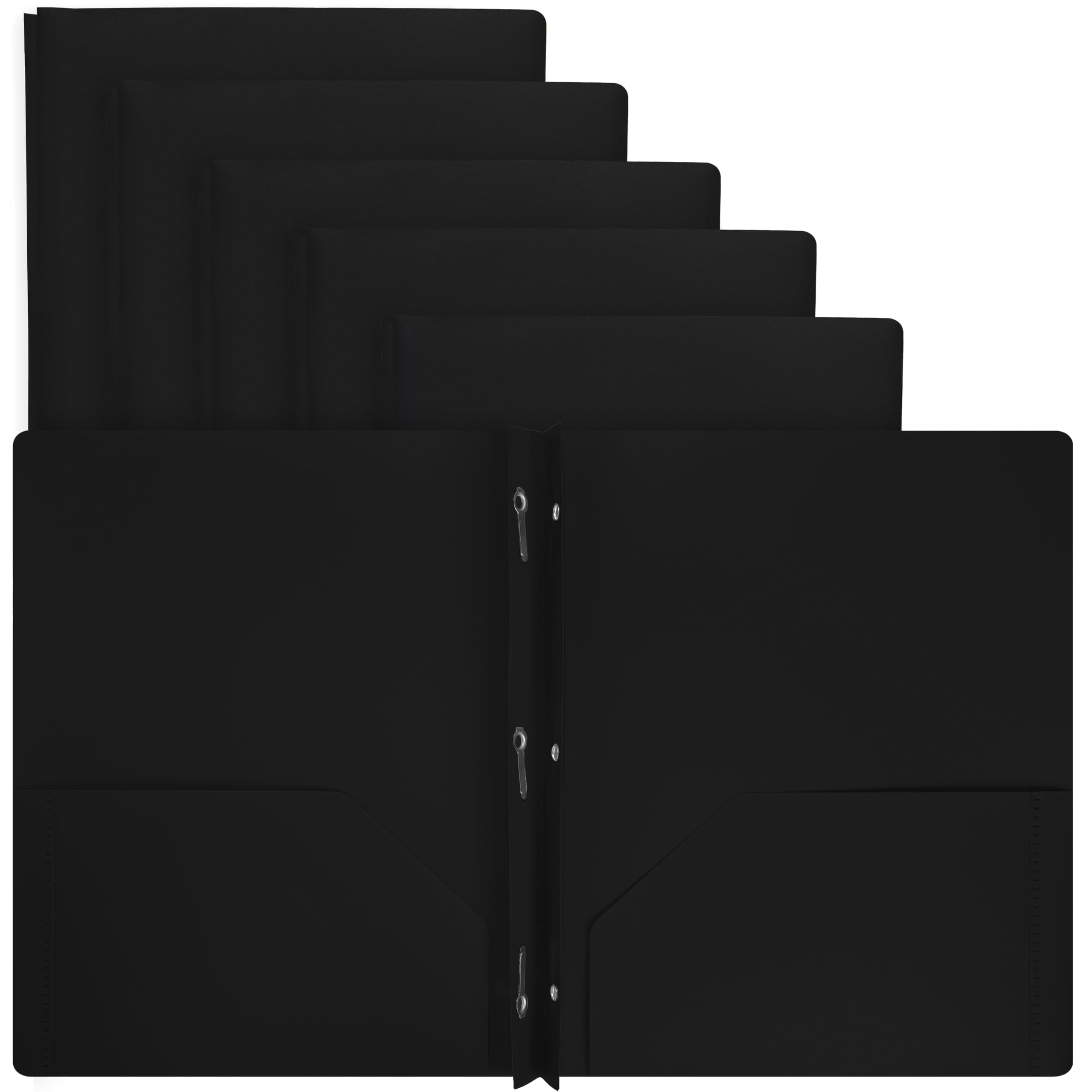 Foto 2 pulgar | Carpeta Enday De Plástico Con Bolsillos Y Puntas, 6 Unidades, Color Negro - Venta Internacional.