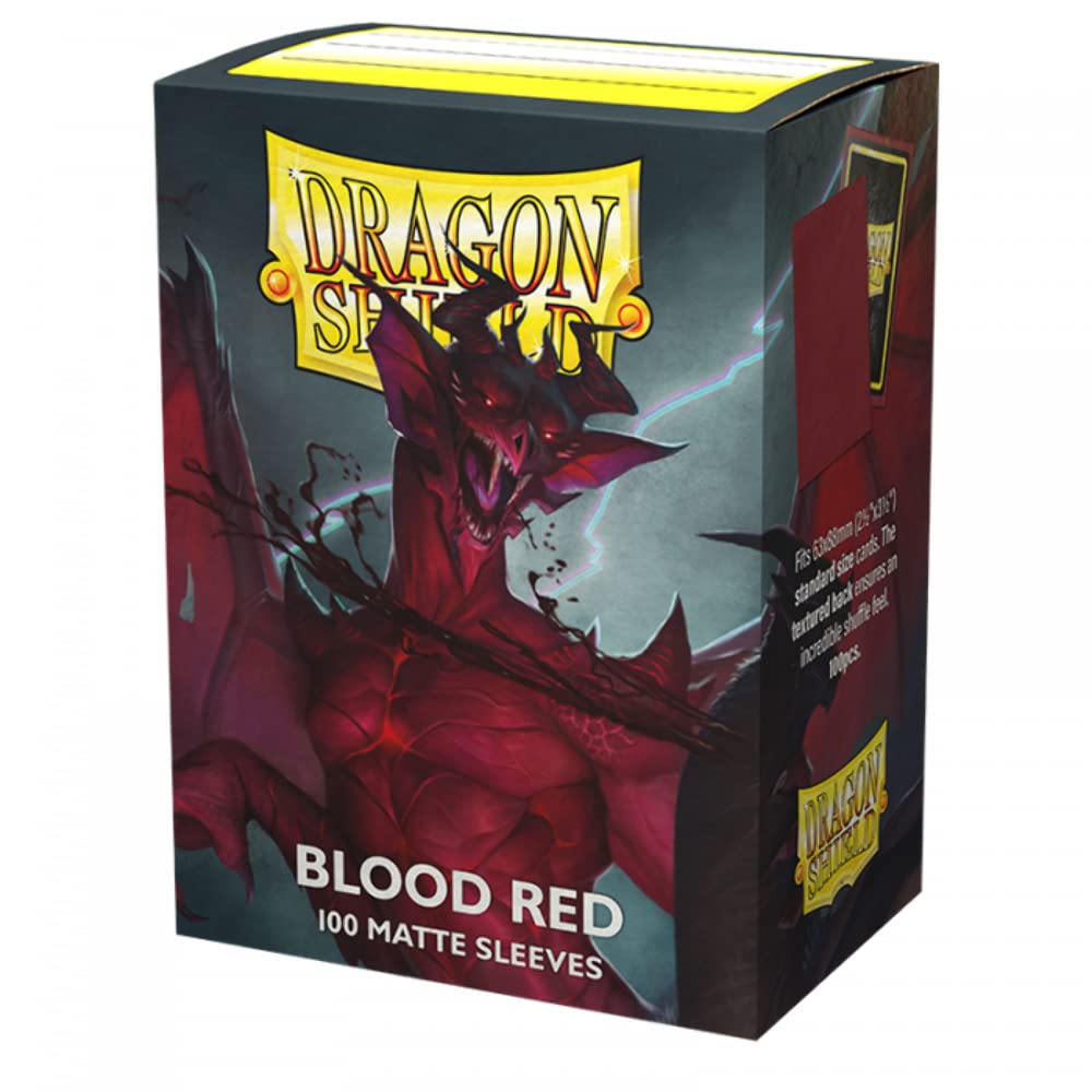 Foto 1 | Fundas Para Cartas Arcane Tinmen Dragon Shield, Color Rojo Sangre Mate, 100 Unidades - Venta Internacional.