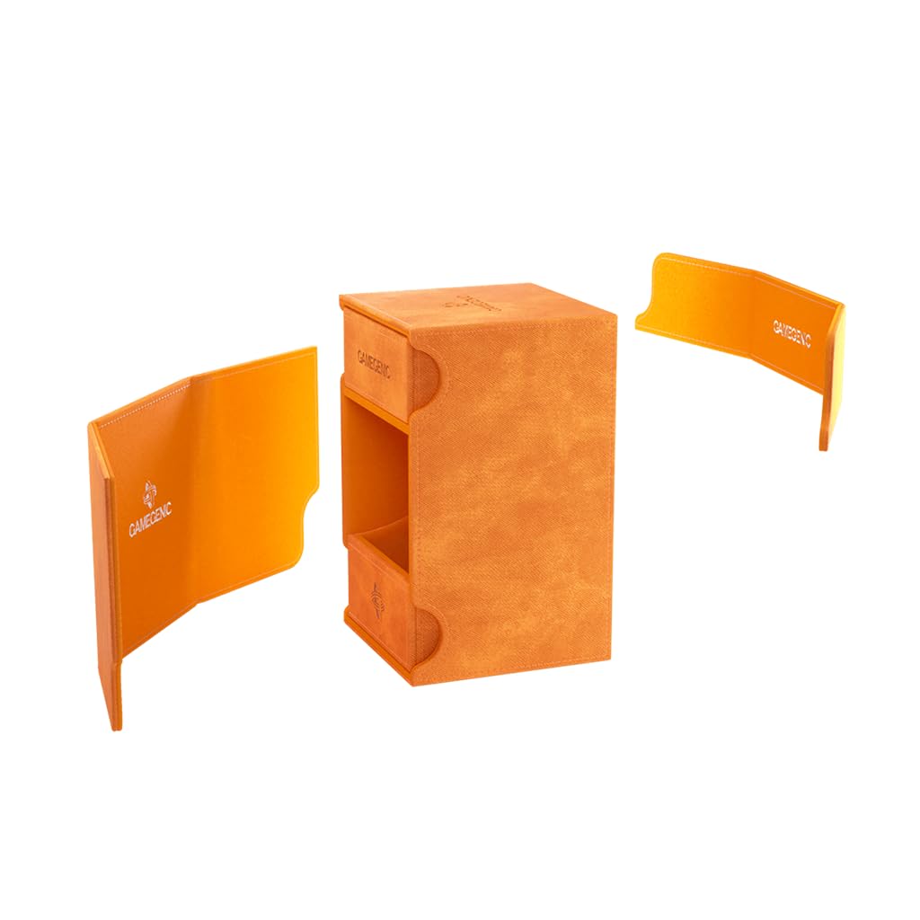 Foto 5 | Caja De Mazo Gamegenic Watchtower 100+ Xl Para 100 Cartas, Color Naranja - Venta Internacional.