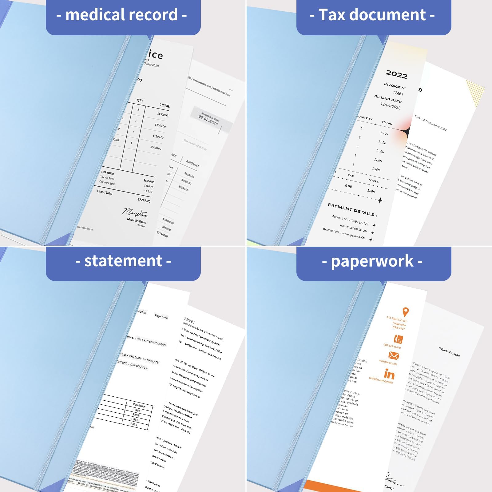 Foto 7 | Organizador Document Life Para Documentos Personales De La Familia Fotn - Venta Internacional.