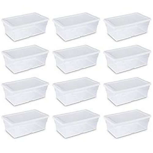 Foto 1 | Caja De Almacenamiento Sterilite Transparente De 6 Cuartos De Galón, Paquete De 12 - Venta Internacional.