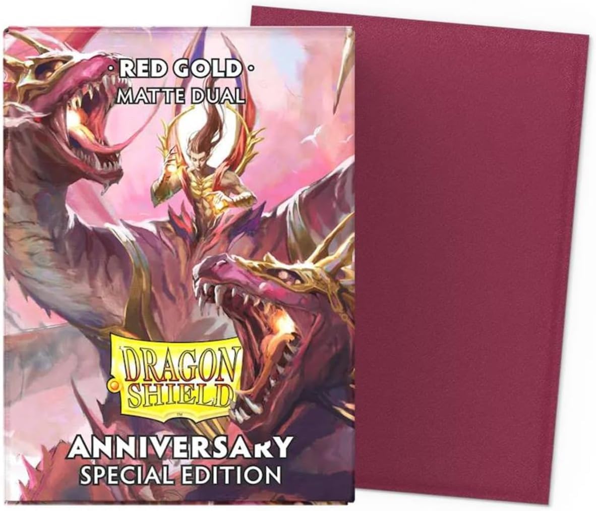Foto 1 | Fundas Para Cartas Arcane Tinmen Dragon Shield Mate Dual Rojo/dorado - Venta Internacional.