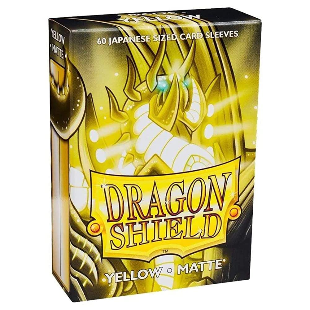 Foto 1 | Fundas Para Cartas Con Forma De Escudo De Dragón Mate, Tamaño Mini, Amarillo Japonés, 60 Quilates - Venta Internacion