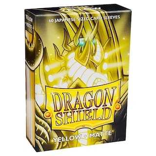 Foto 1 | Fundas Para Cartas Con Forma De Escudo De Dragón Mate, Tamaño Mini, Amarillo Japonés, 60 Quilates - Venta Internacion