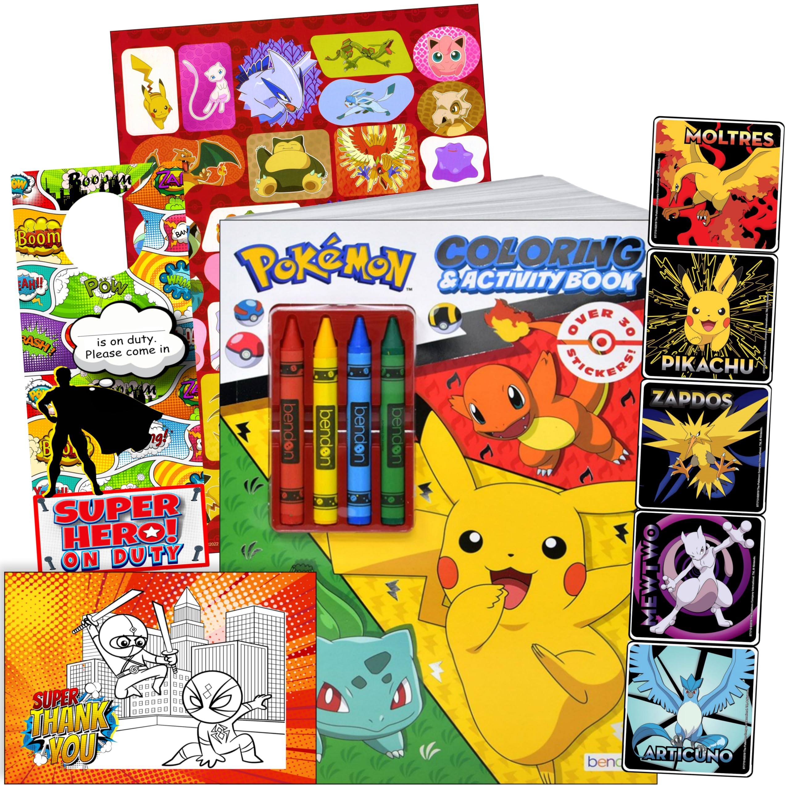 Foto 2 pulgar | Set De Pegatinas De Pokémon De Bendon Con Libro Para Colorear - Venta Internacional.