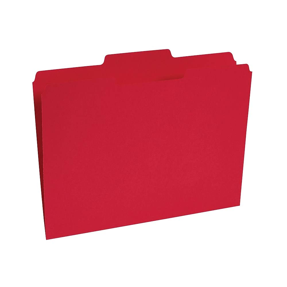 Foto 2 | Carpetas De Archivos Staples 508978 De Colores Con Lengüetas Reforzadas De Color Rojo - Venta Internacional.