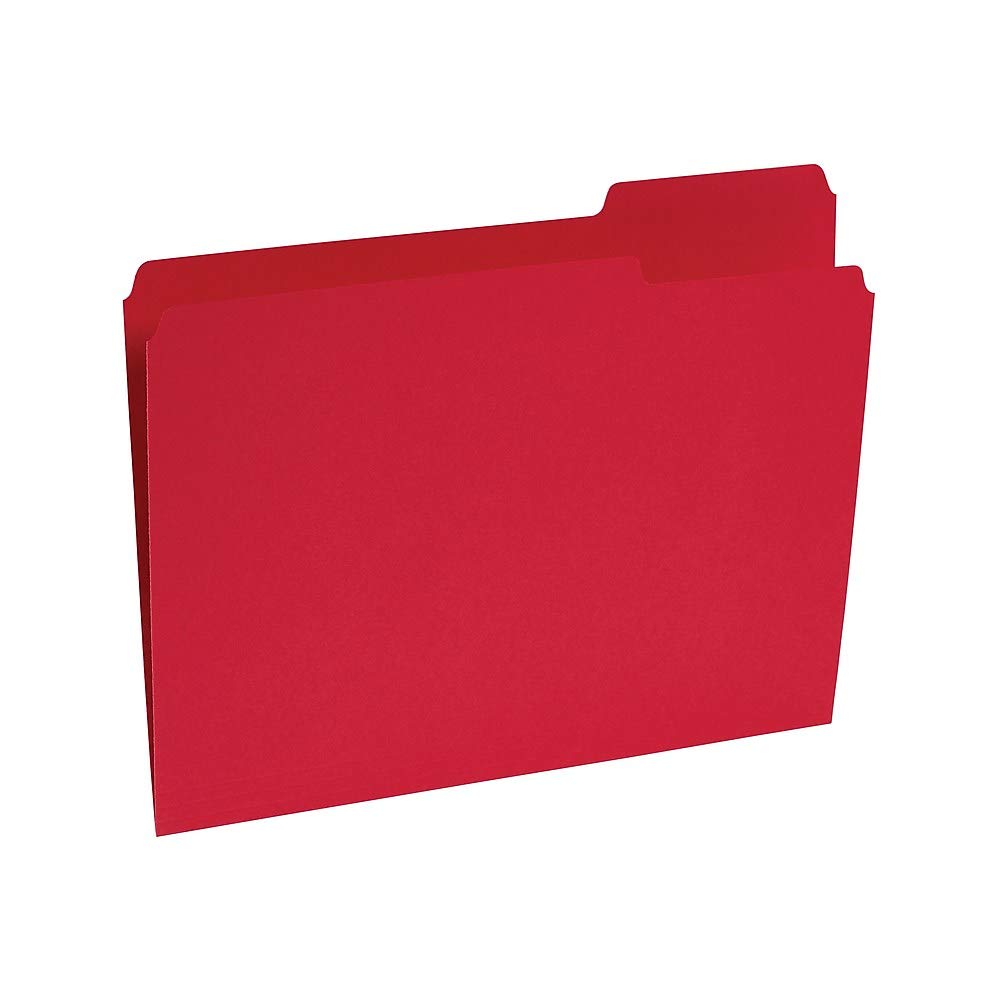 Foto 3 | Carpetas De Archivos Staples 508978 De Colores Con Lengüetas Reforzadas De Color Rojo - Venta Internacional.