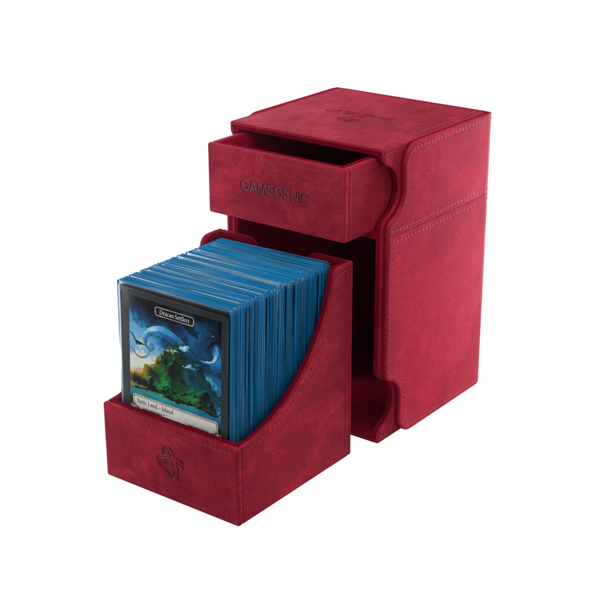 Foto 3 pulgar | Caja De Cartas Gamegenic Watchtower 100+ Xl Roja Para 100 Cartas - Venta Internacional.