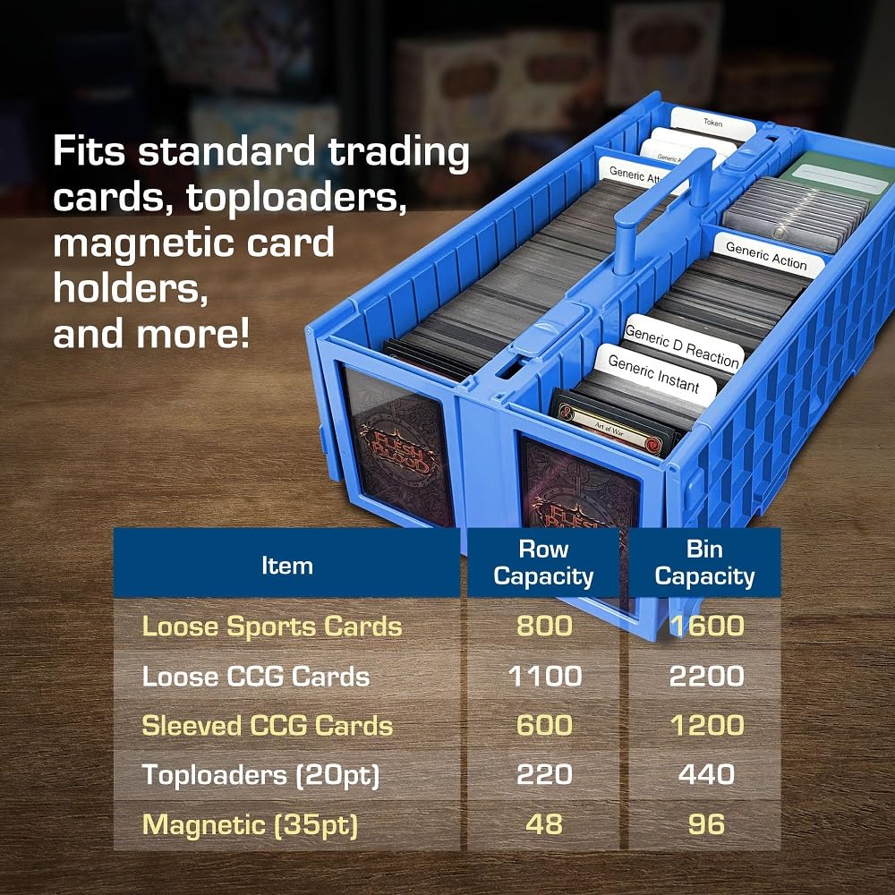 Foto 5 | Cesta De Almacenamiento De Tarjetas Bcw, Coleccionable, Con Capacidad Para 1600 Tarjetas - Venta Internacional.