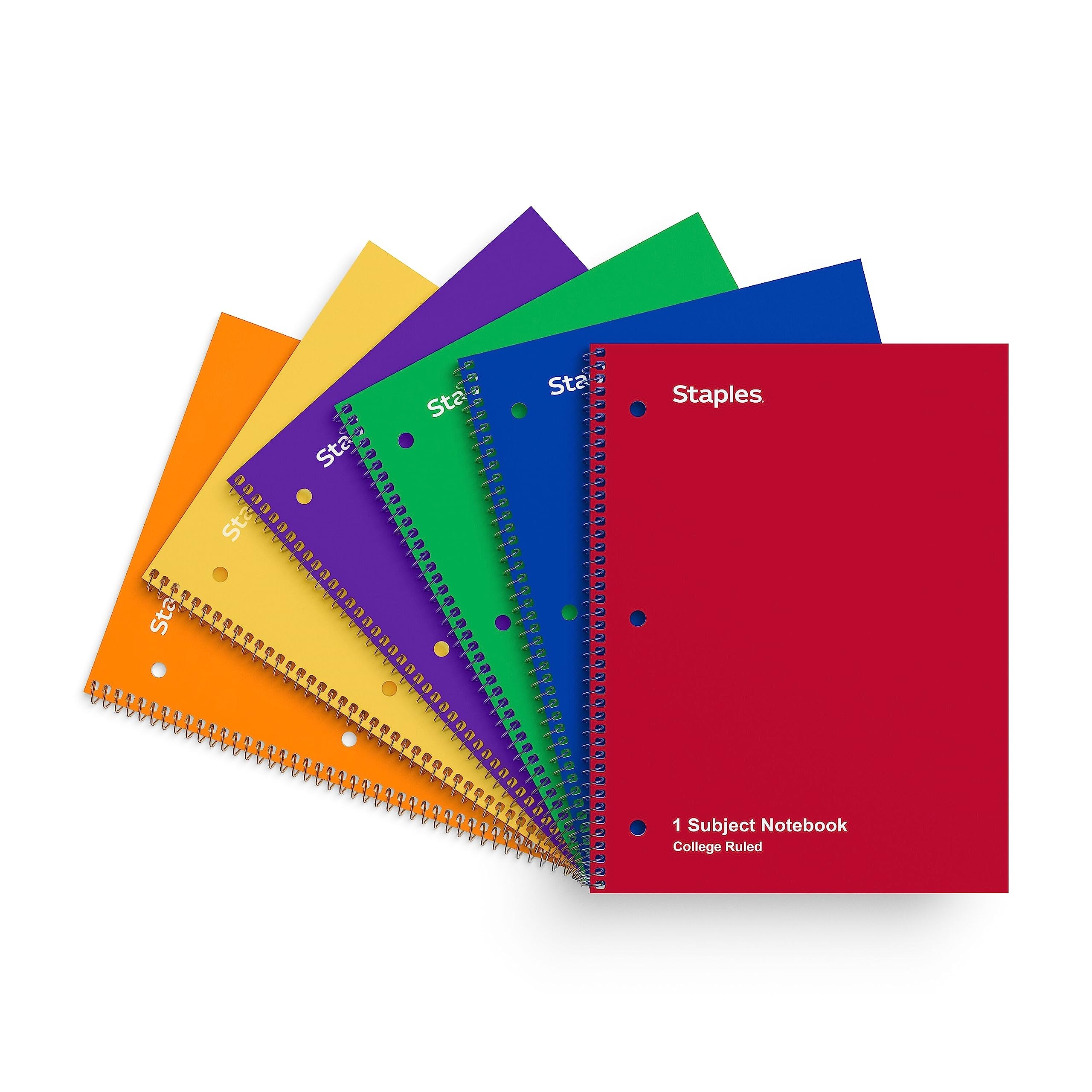 Foto 2 pulgar | Libretas Staples, De 1 Asignatura, Con Reglas Universitarias, 70 Hojas, Paquete De 6 - Venta Internacional.