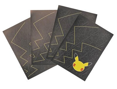 Foto 1 | Fundas Para Cartas Pokémon Celebrations Pikachu, Paquete De 65 Unidades - Venta Internacional.