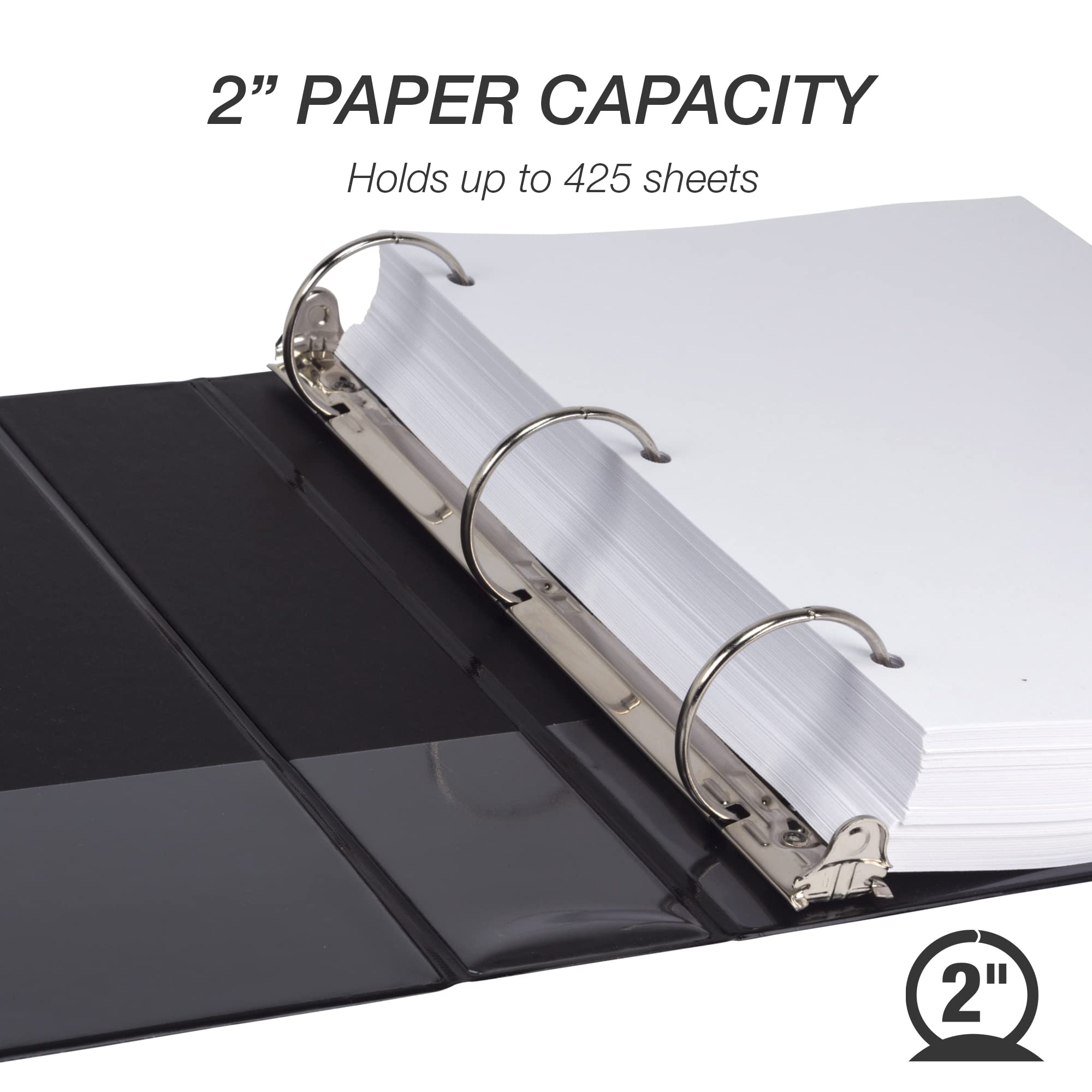Foto 3 | Binder Samsill Economy, 2 Pulgadas, 3 Anillos Negros, Paquete De 6 - Venta Internacional.