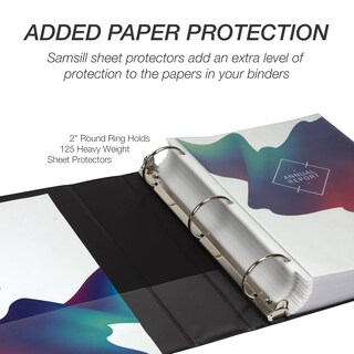 Foto 7 | Binder Samsill Economy, 2 Pulgadas, 3 Anillos Negros, Paquete De 6 - Venta Internacional.
