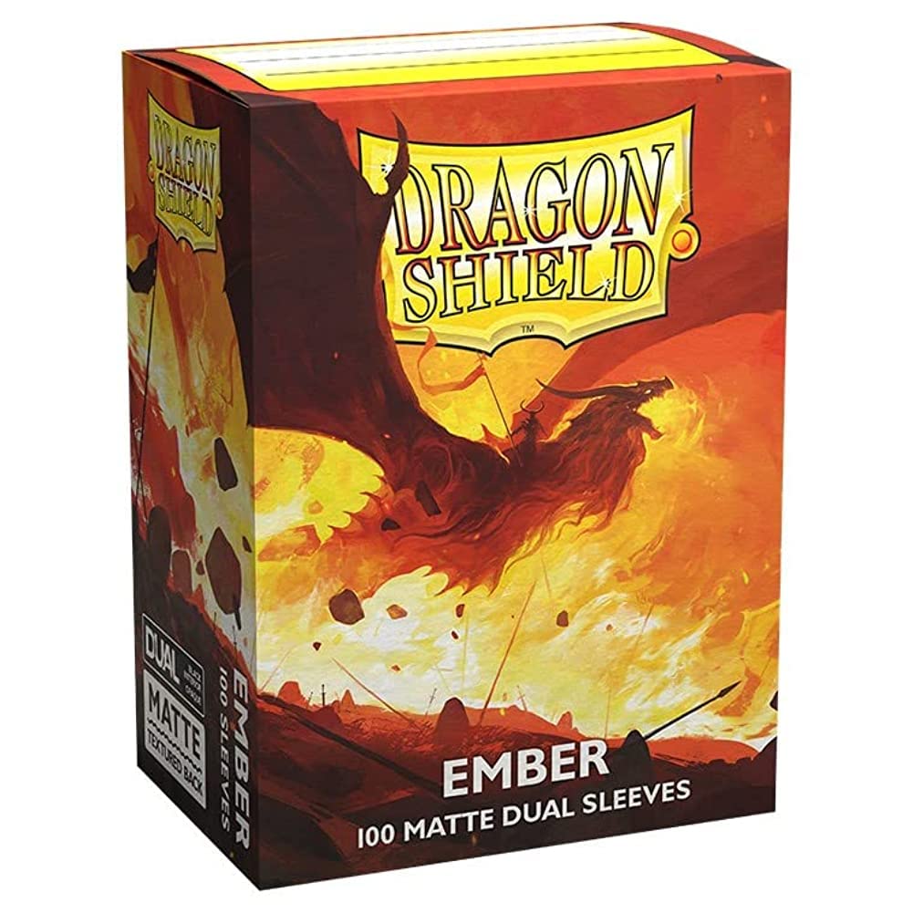 Foto 2 pulgar | Fundas Para Tarjetas Dragon Shield Dual Matte Ember, 100 Quilates, Estándar - Venta Internacional.