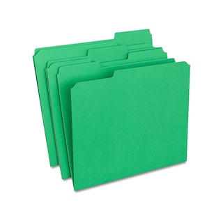 Foto 1 | Carpetas De Archivos Staples 508960 De Colores Con Lengüetas Reforzadas, Color Verde - Venta Internacional.