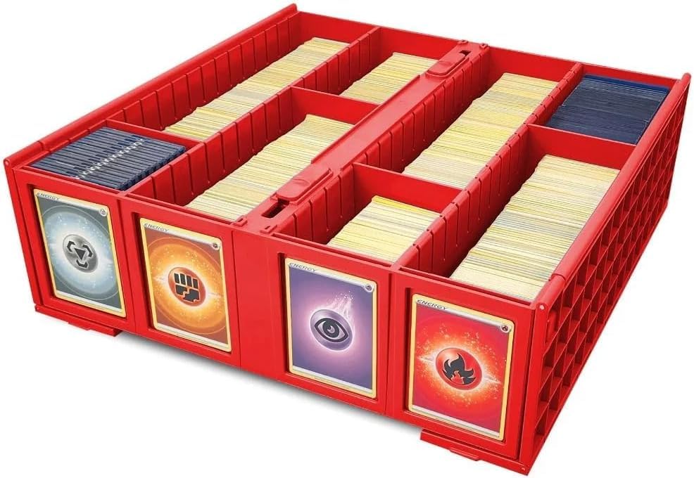 Foto 1 | Caja De Almacenamiento De Tarjetas Bcw, Papelera Coleccionable, Roja, Paquete De 4 - Venta Internacional.