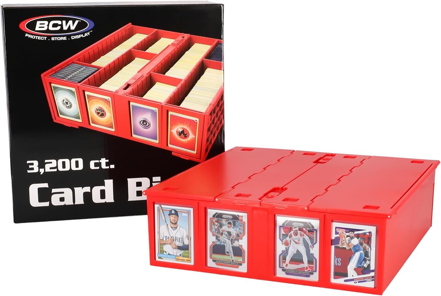Foto 7 | Caja De Almacenamiento De Tarjetas Bcw, Papelera Coleccionable, Roja, Paquete De 4 - Venta Internacional.