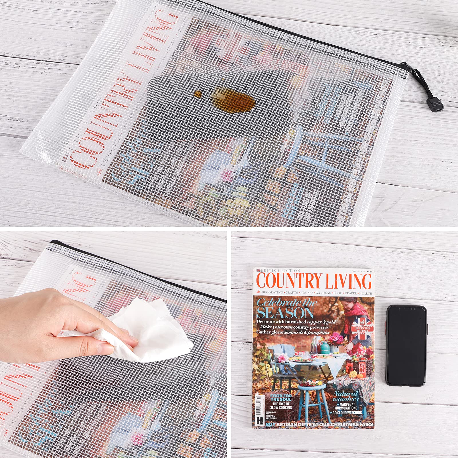 Foto 4 pulgar | Bolsas Organizadoras De Malla Con Cremallera Eoout Impermeables (30 Unidades) - Venta Internacional.