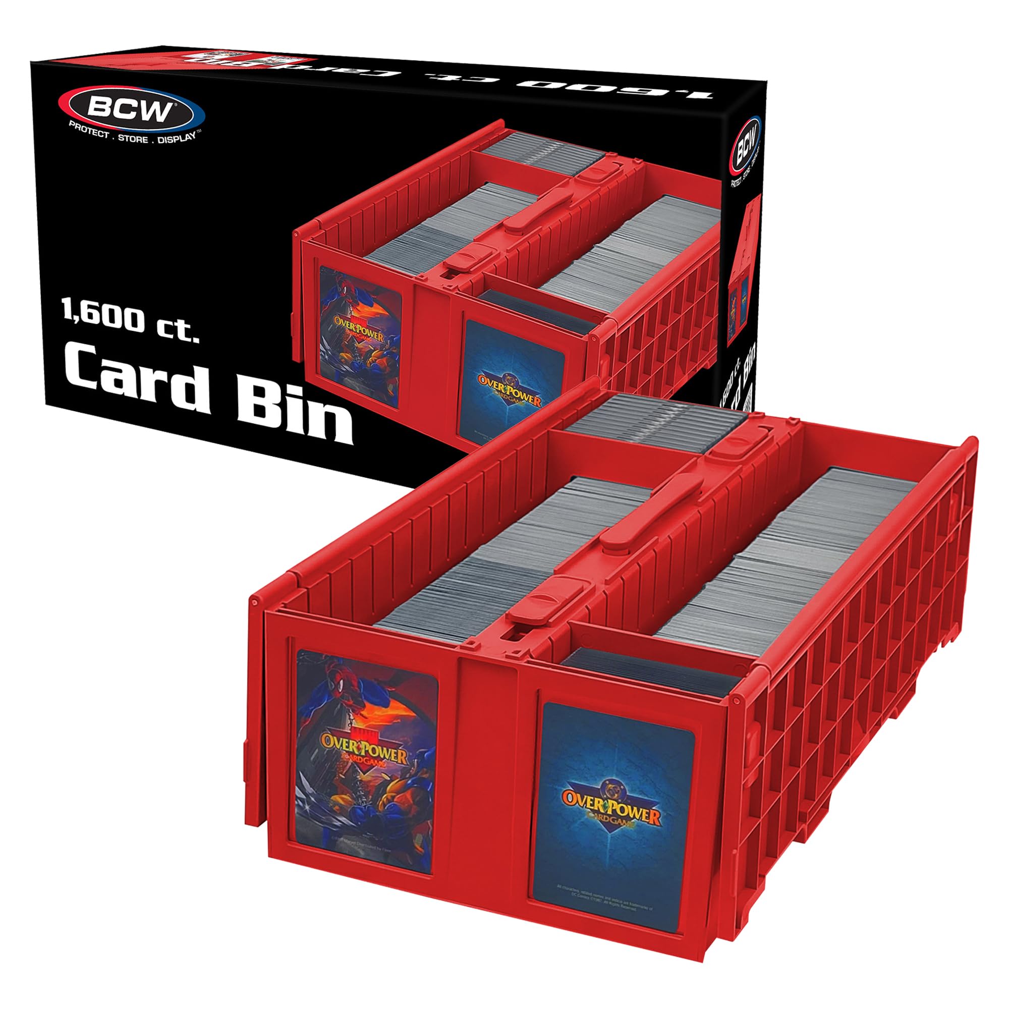 Foto 1 | Bandeja De Almacenamiento De Tarjetas Bcw, Coleccionable, Color Rojo, 1600 Tarjetas - Venta Internacional.