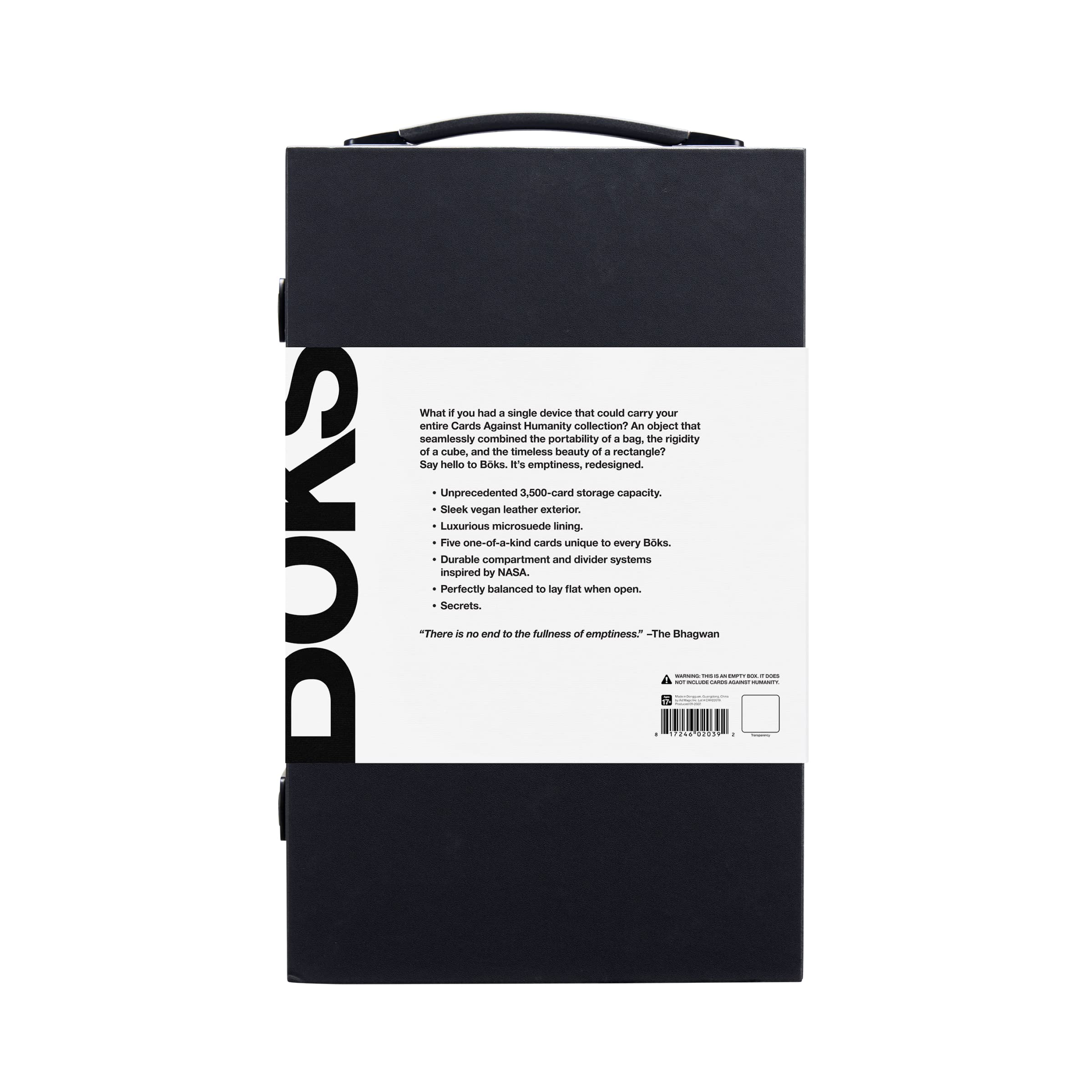 Foto 5 | Estuche De Almacenamiento Cards Against Humanity Bōks Con Capacidad Para Más De 3500 Tarjetas - Venta Internacional.