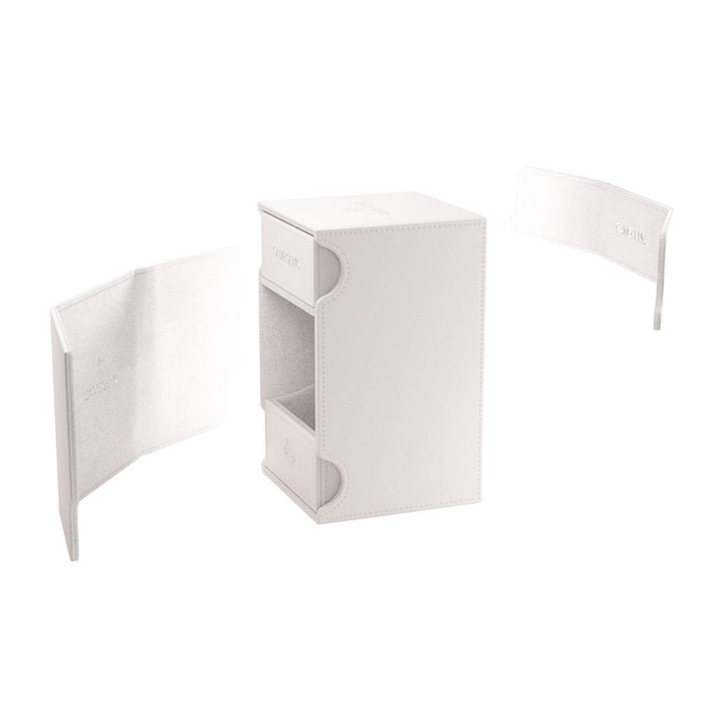 Foto 3 pulgar | Caja De Baraja Gamegenic Watchtower 100+ Xl Para 100 Cartas, Color Blanco - Venta Internacional.