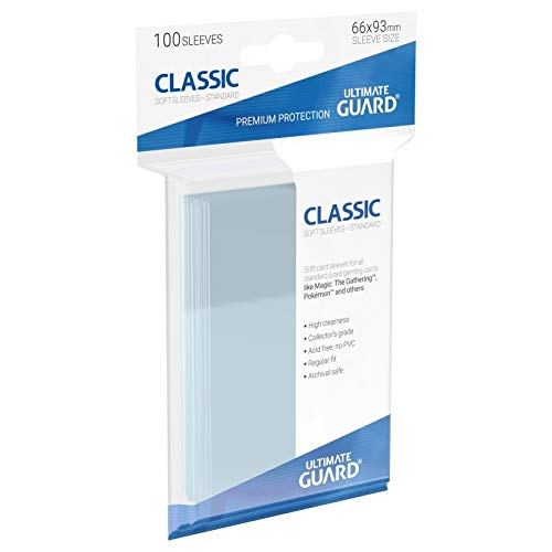 Foto 2 | Fundas Para Tarjetas Ultimate Guard Clear Classic Standard De 100 Quilates - Venta Internacional.