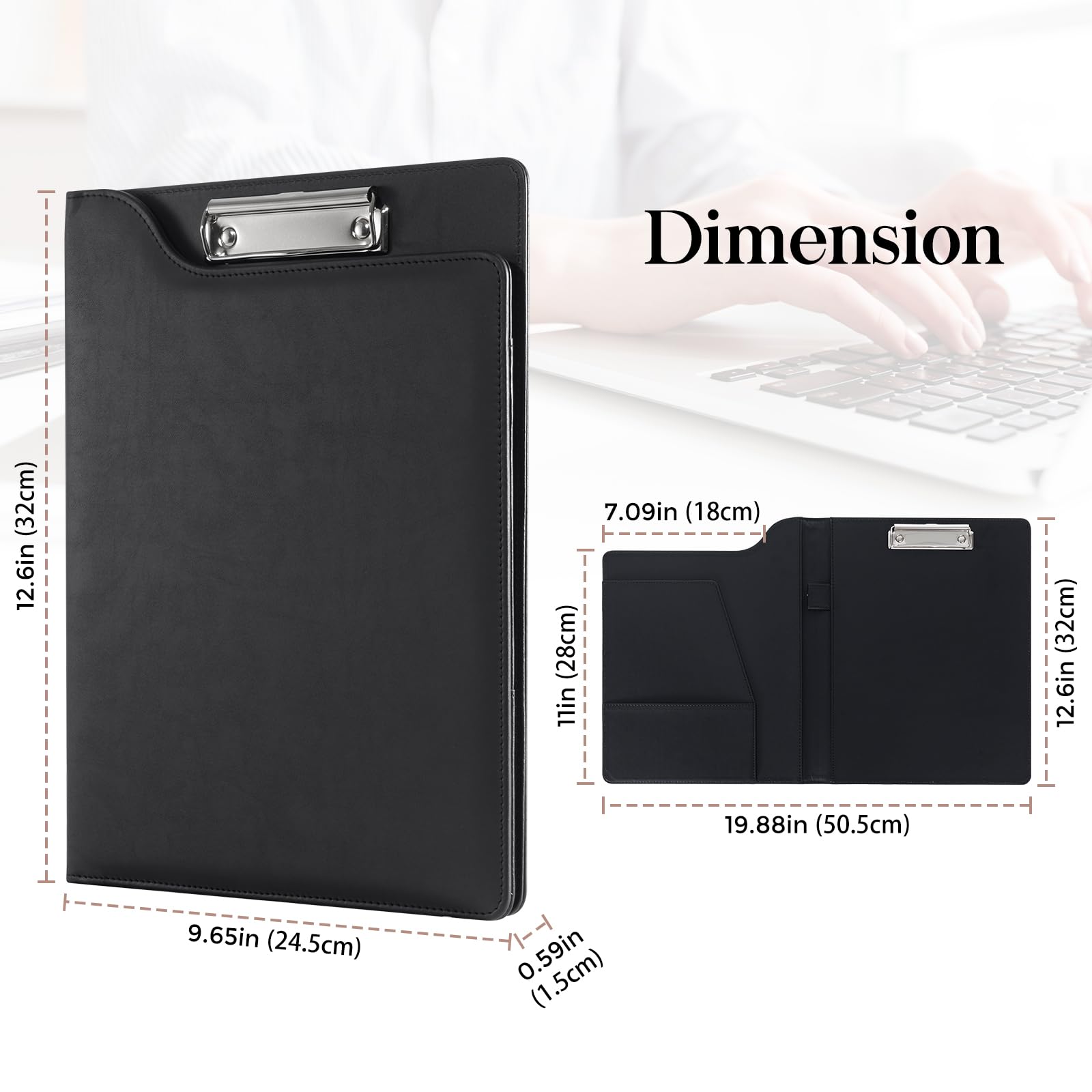 Foto 4 pulgar | Carpeta Portapapeles Portfolio Procase A4 De Piel Padfolio - Venta Internacional.