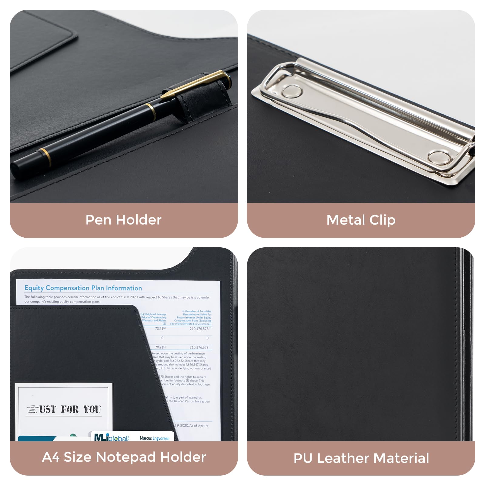 Foto 4 | Carpeta Portapapeles Portfolio Procase A4 De Piel Padfolio - Venta Internacional.