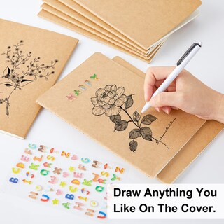Foto 3 | Cuadernos Feela Kraft, Paquete De 30 Unidades, A5, 60 Páginas, Sin Líneas, Cuaderno De Bocetos - Venta Internacional.